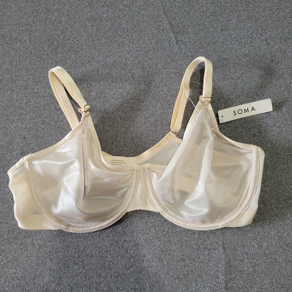 Soma Bra 36C Tan Unbelievable Minimizer